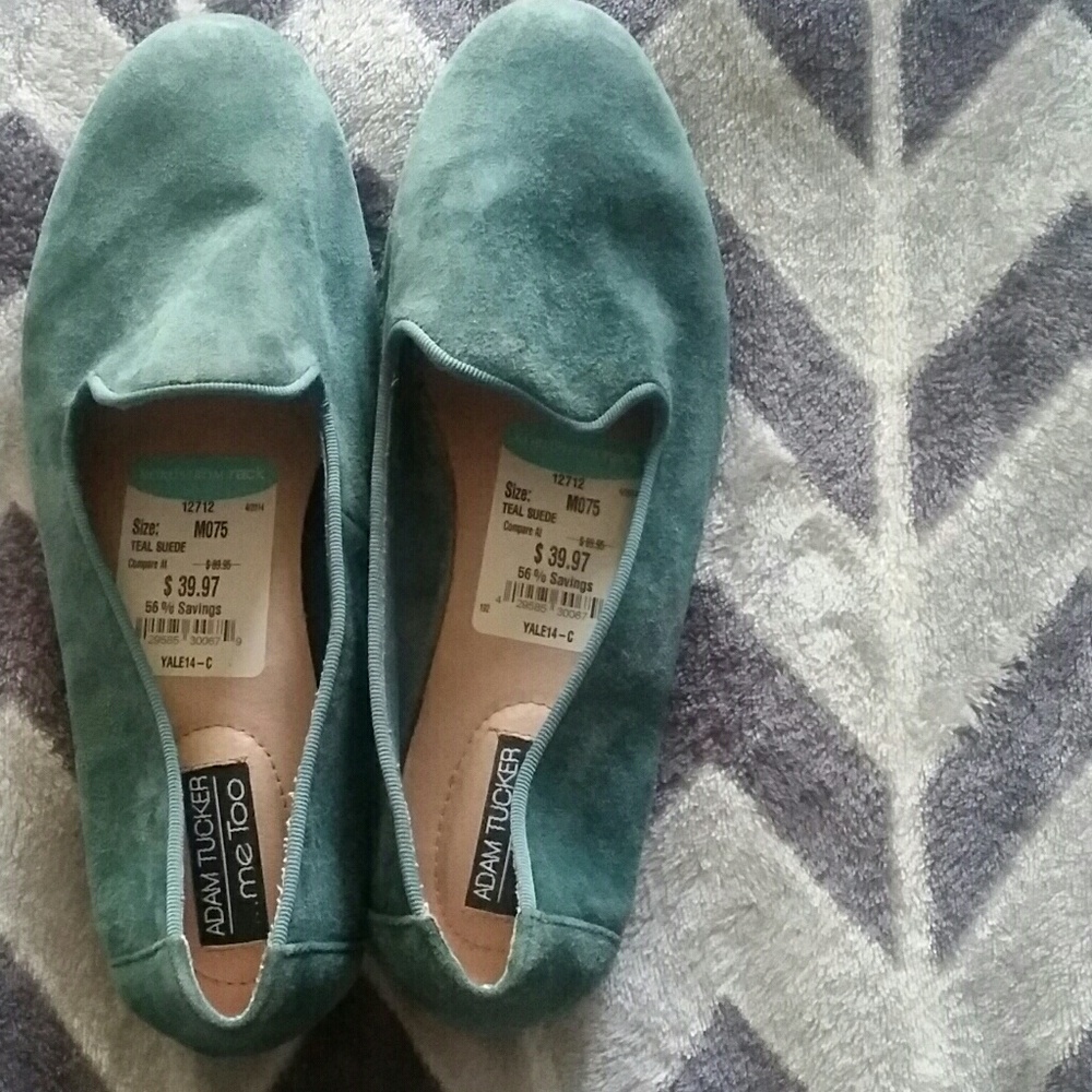 Teal Suede Adam Tucker Loafers